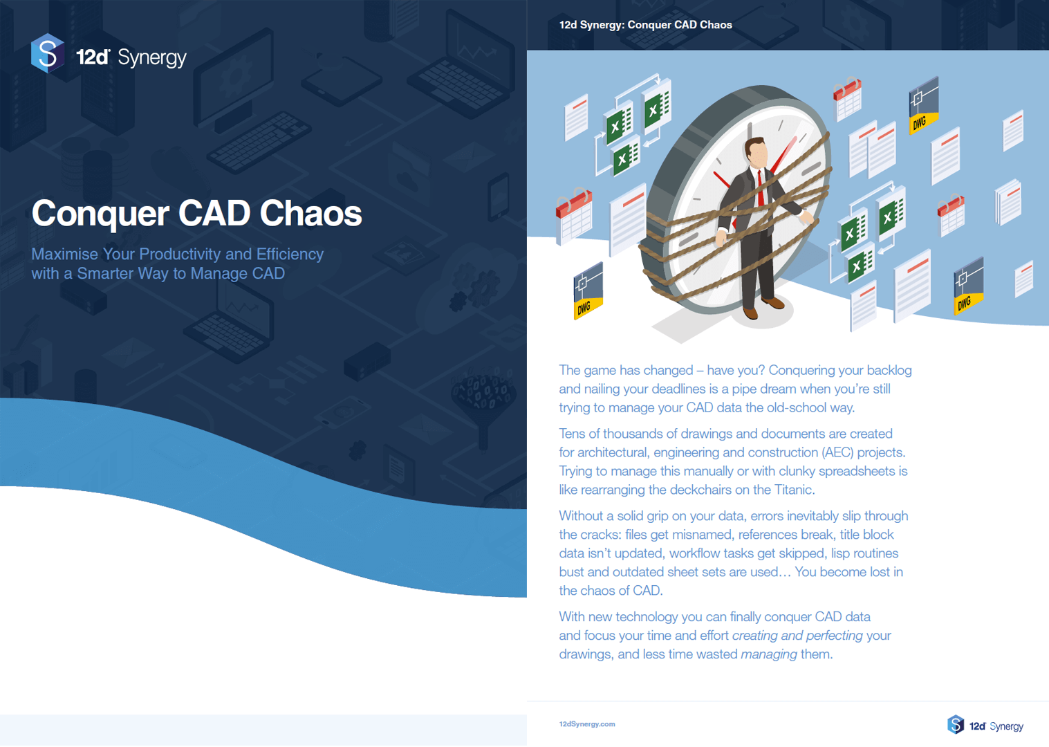 Conquer CAD Chaos eBook Open Cover