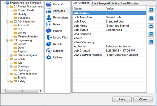 12d Synergy Engineering Job Template Screenshot