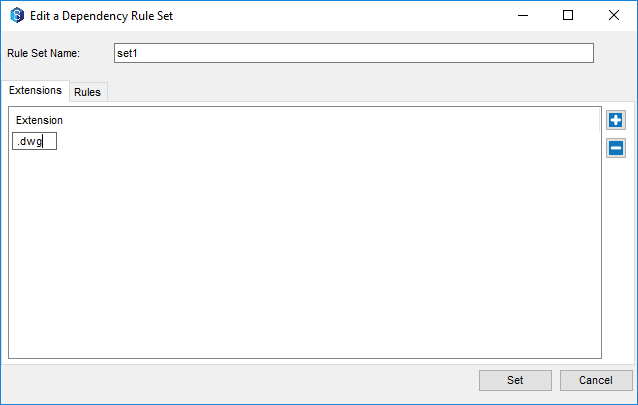 Download Dependencies Creating File Extension Rule