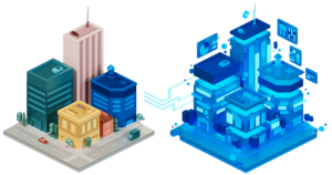 Digital Twins Digital City Graphic