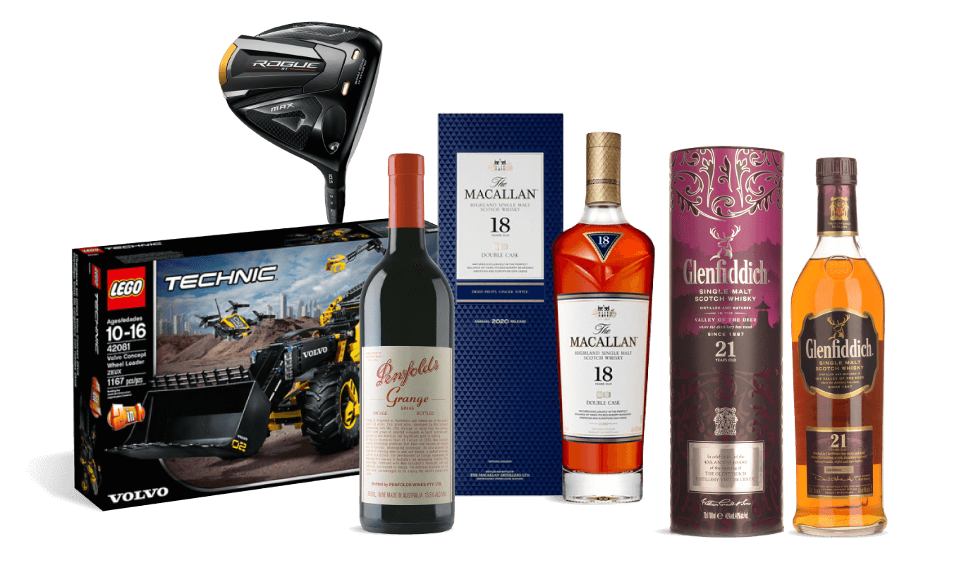 Collection of referral prizes