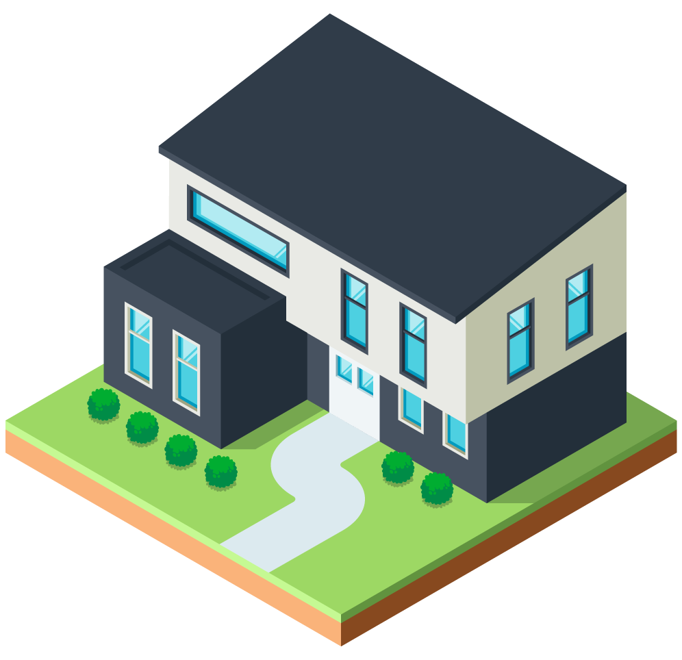 Isometric house illustration