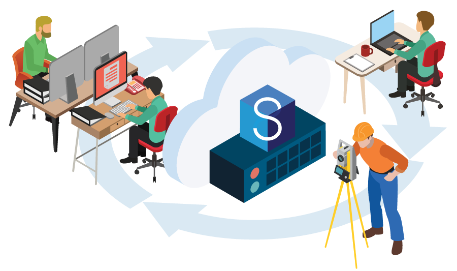 Cloud sharing graphic