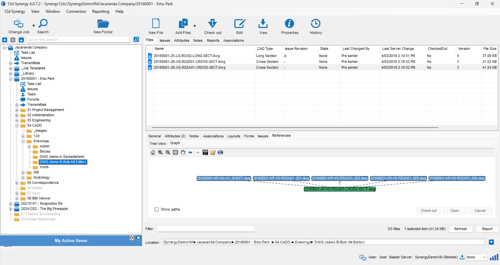Attach References with Synergy Pathing in BricsCAD